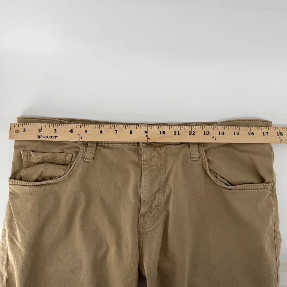 Mavi Zach Straight Leg Pants Mens 35x32 Tan Khaki Cotton Stretch Twill Chino